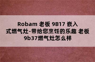 Robam 老板 9B17 嵌入式燃气灶-带给您烹饪的乐趣 老板9b37燃气灶怎么样